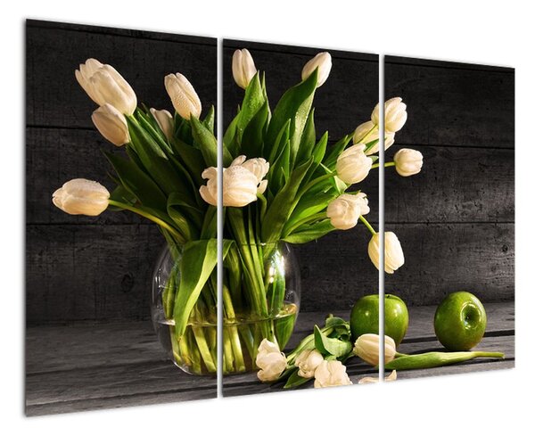 Tulipány ve váze - obraz (120x80cm)