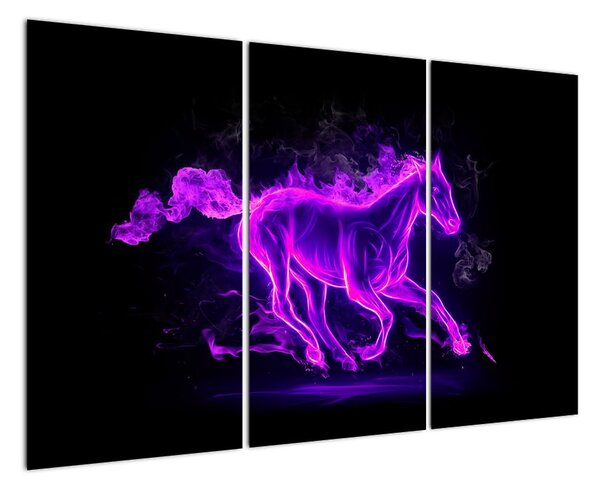 Abstraktní obraz koně (120x80cm)