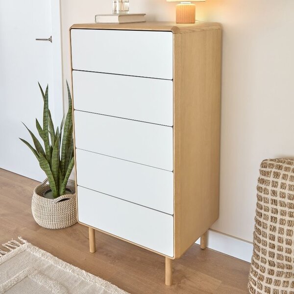 Jasanová komoda Kave Home Anielle 60 x 42 cm