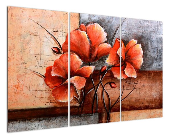 Obraz květin na zeď (120x80cm)