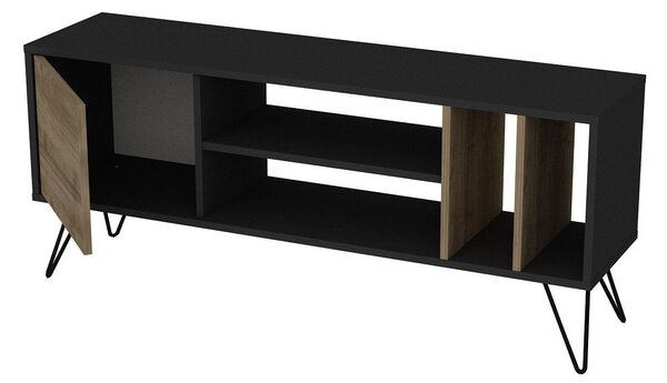 TV stolek/skříňka Mistique 140 (ořech + černá)