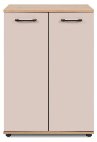 Dvoudveřová příborník s efektem dubu a kašmíru, šířka 60 cm - LINO