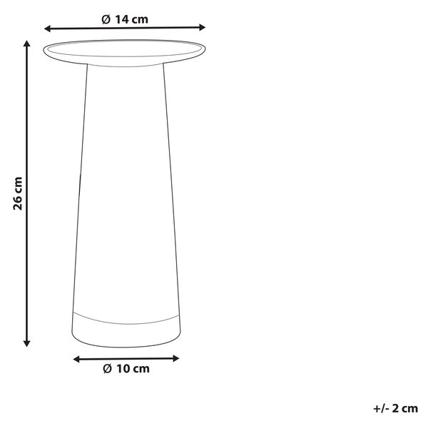 Váza na květiny MANNA Sklo 26 cm Průhledná