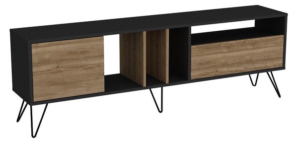 TV stolek/skříňka Mistique 180 (ořech + černá)