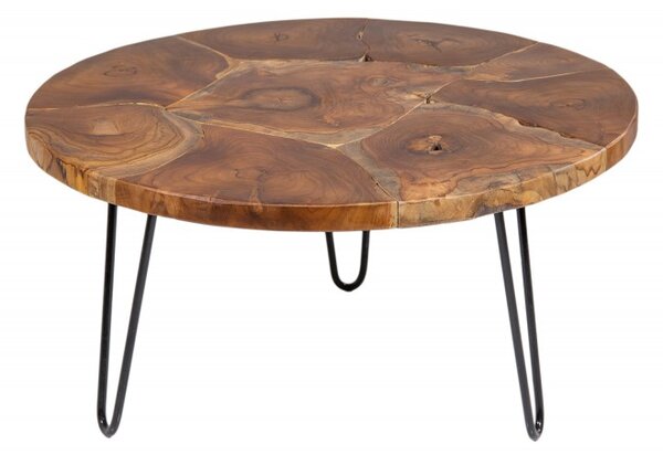 Designový konferenční stůl Mappe 70 cm teak