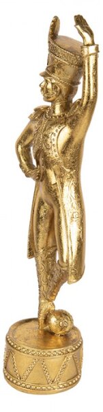 Dekorační figurka zlatý voják / baleťák z Louskáčka – 14x10x46 cm