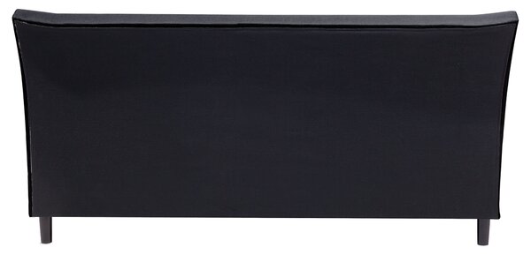 Postel Tkanina SAVERNE 160 x 200 cm Tmavě šedá