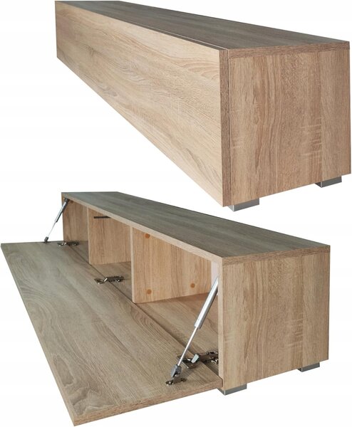 TV stolek / komoda pod TV závěsná i stojící 160x30x30 cm dub sonoma