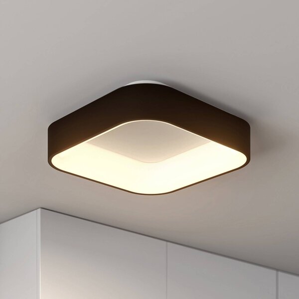Arcchio LED stropní svítidlo Aleksi, 45 x cm, černá,, stmívatelný, Černá, Kuchyň, kov, Moderní