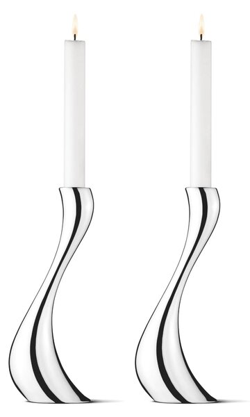 Svícen Cobra Mirror 24 cm – set 2 ks