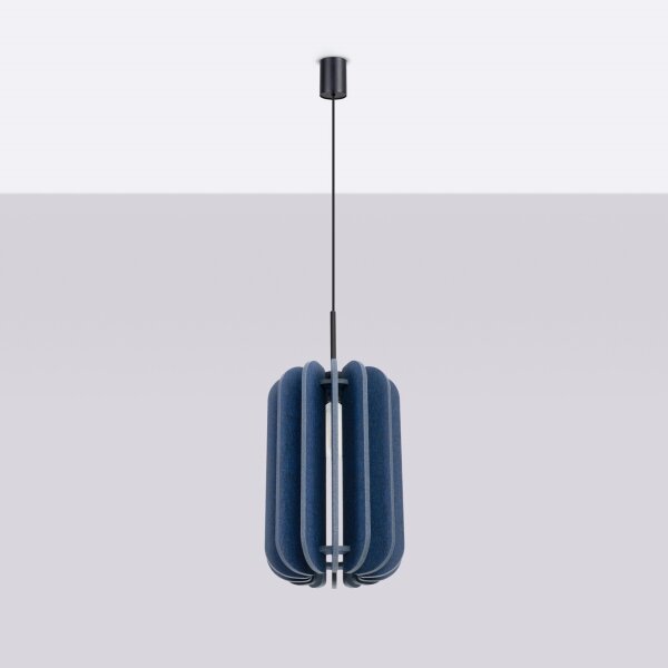 Sollux SL.1859 - Lustr na lanku MULA 1xE27/15W/230V pr. 27 cm modrá