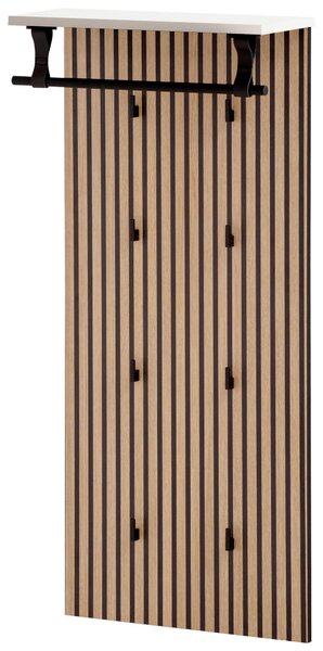 ŠATNÍ PANEL, černá, barvy dubu, 50/110,6/20,9 cm MID.YOU - Šatní panely, Online Only