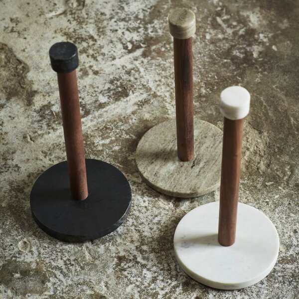 Stojan na kuchyňské utěrky Marble / Acacia White