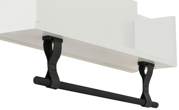 NÁSTĚNNÝ REGÁL, bílá, 59,8/315/135 cm MID.YOU - Online Only regály & police, Online Only