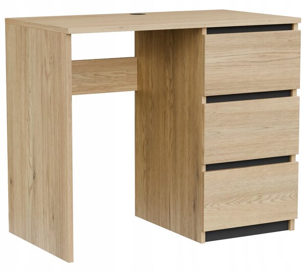 Obdélníkový psací stůl ComfortCove 90,5 x 50 x 76,6 cm, dub