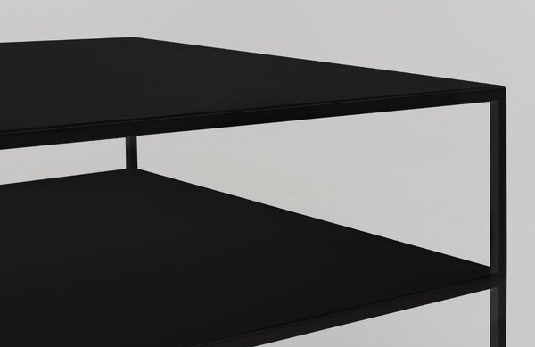 Nordic Design Černý kovový konferenční stolek Moreno II. 100 x 60 cm