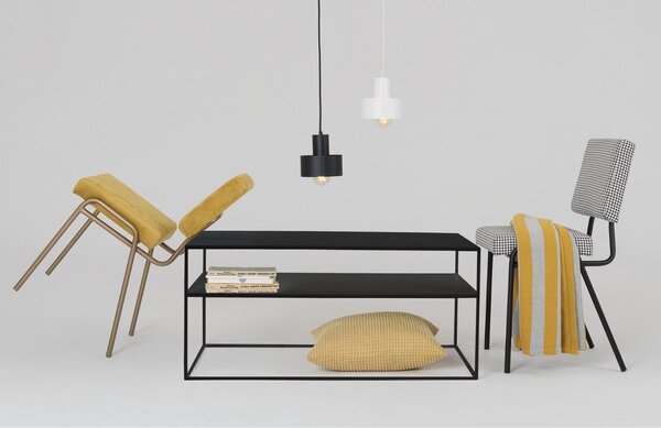 Nordic Design Černý kovový konferenční stolek Moreno II. 100 x 60 cm