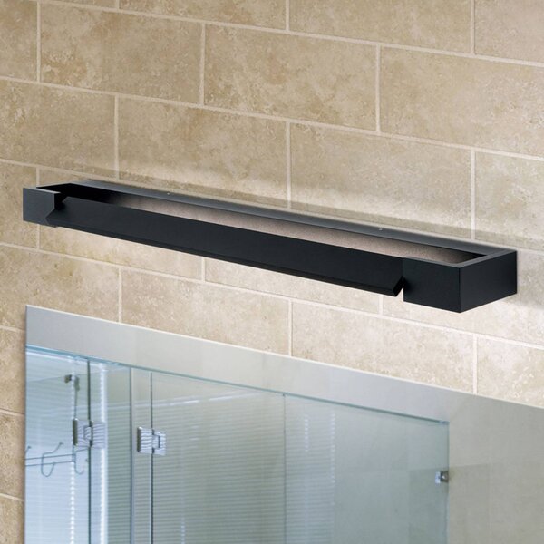 ORION Zrcadlové světlo LED Marilyn v černé barvě, šířka 60 cm, Černá, Koupelna, Hliník, Moderní
