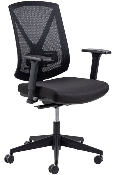 Scandi Černá látková kancelářská židle Amren