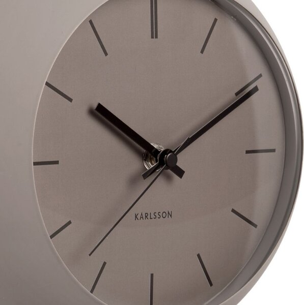 Present time Světle hnědé kovové stolní hodiny Haleen 21 cm