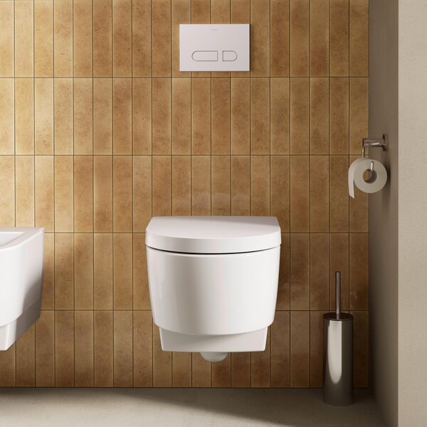 Duravit závěsné WC Balcoon 37x54 cm, bílý vysoký lesk