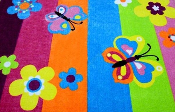 Dětský kusový koberec Podlasiak RAINBOW 165 x 230 cm / nízký vlas