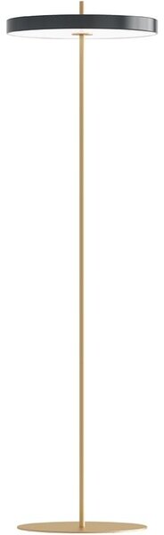 Antracitově šedá kovová stojací lampa UMAGE ASTERIA 150 cm