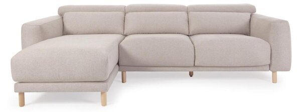 Béžová rohová pohovka (levý roh) Singa - Kave Home