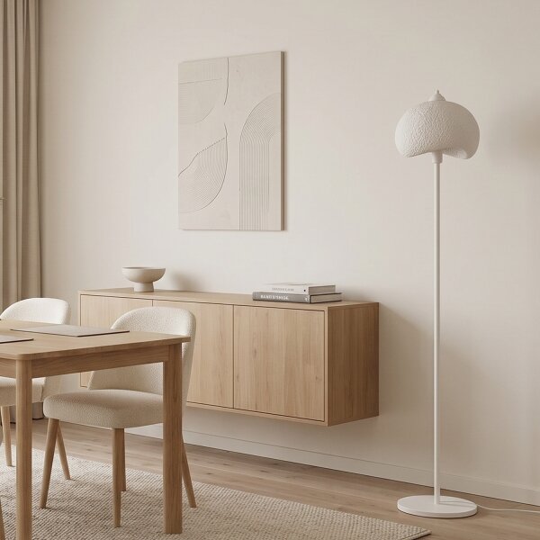 Brilagi - Stojací lampa WABI SABI 1xE27/40W/230V bílá