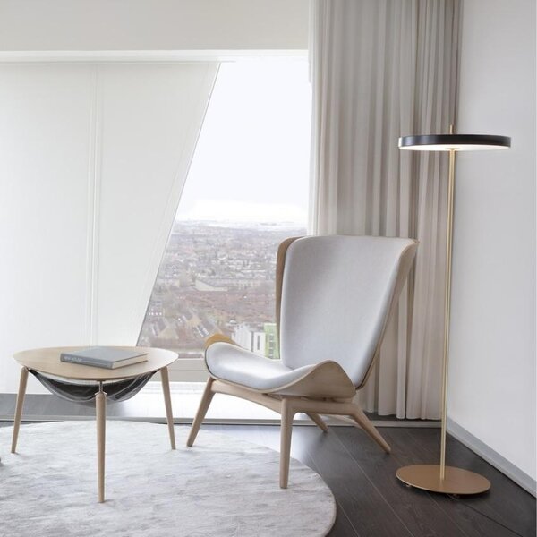 Antracitově šedá kovová stojací lampa UMAGE ASTERIA 150 cm