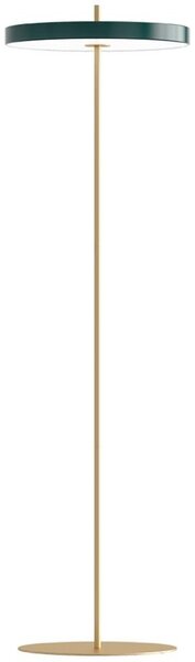 Tmavě zelená kovová stojací lampa UMAGE ASTERIA 150 cm