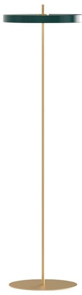 Tmavě zelená kovová stojací lampa UMAGE ASTERIA 150 cm