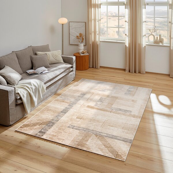 TKANÝ KOBEREC, 160/230 cm krémová Dieter Knoll - Tkané koberce