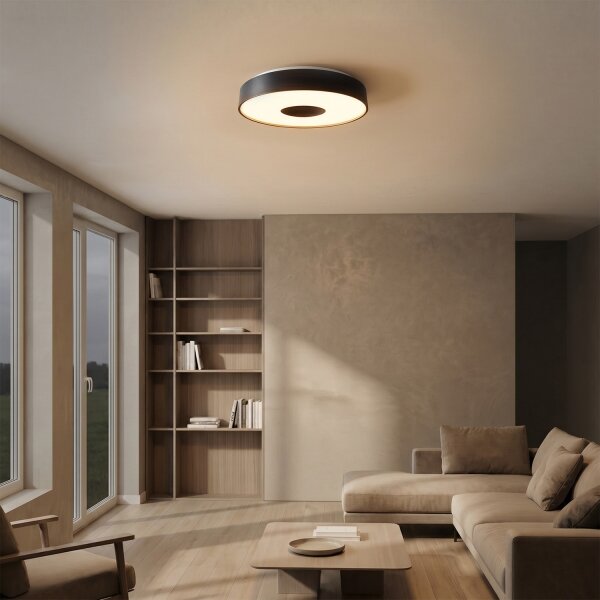 Brilagi - LED Stmív. stropní svítidlo JAMIS LED/48W/230V pr. 39 cm černá + DO