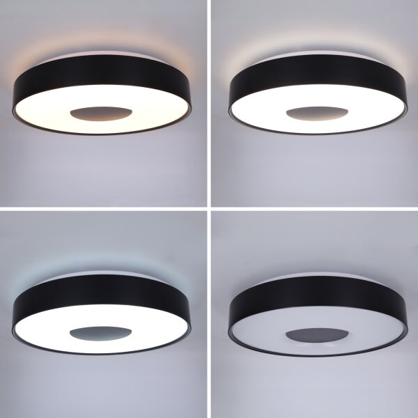 Brilagi - LED Stmív. stropní svítidlo JAMIS LED/48W/230V pr. 39 cm černá + DO