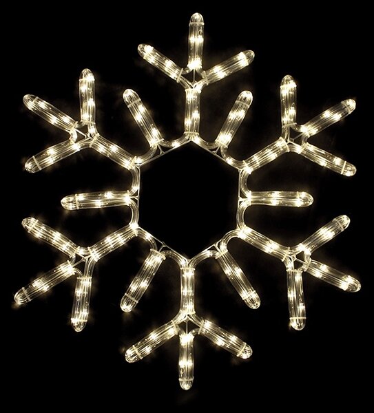 ACA Lighting LED vánoční sněhová vločka do okna 144 LED/25W/230V/IP44, teplá bílá