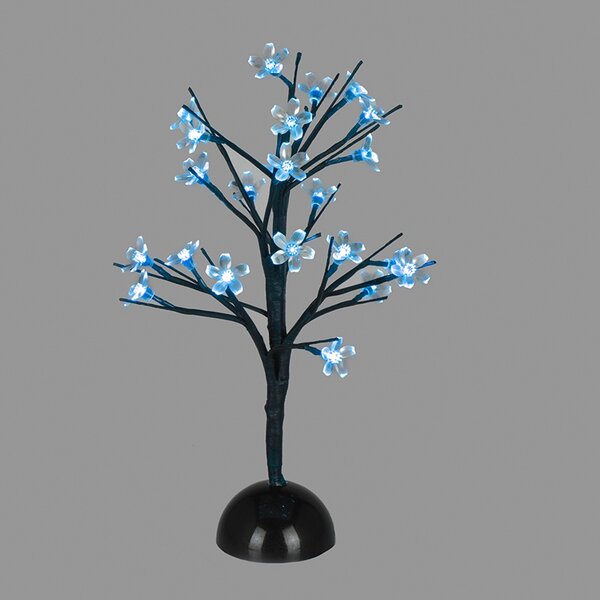 ACA Lighting LED dekorační stromek 45 cm na baterie 3xAA, modrá barva, 25 LED, IP20