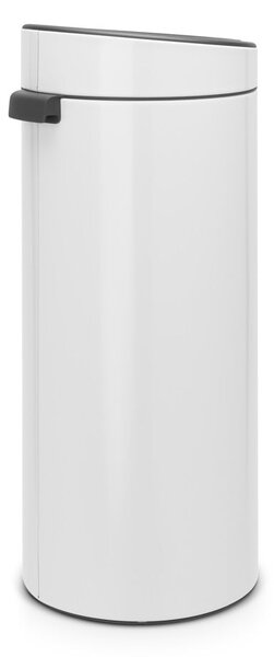 Bílý dotykový ocelový odpadkový koš 30 l Touch Bin – Brabantia