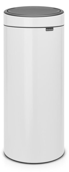 Bílý dotykový ocelový odpadkový koš 30 l Touch Bin – Brabantia