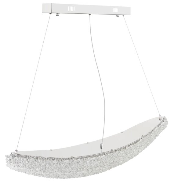 Globo 68524-40 - LED Stm lustr na lanku KRISTALLA LED/40W/230V lesklý chrom+DO