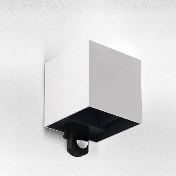 Brilagi - LED Venkovní nástěnné svítidlo se senzorem CUBE LED/6W/230V šedá IP65