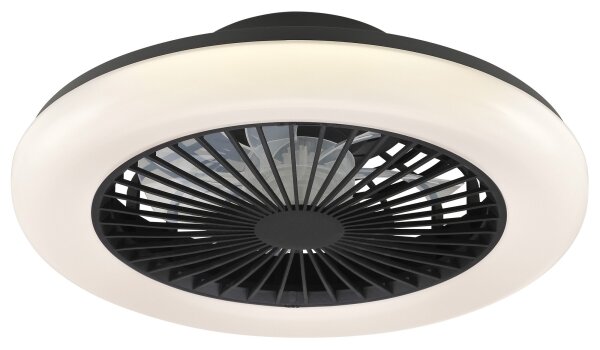 Brilliant -LED Stm stropní svítidlo s ventilátorem MONTERO LED/20W/230V černá+DO