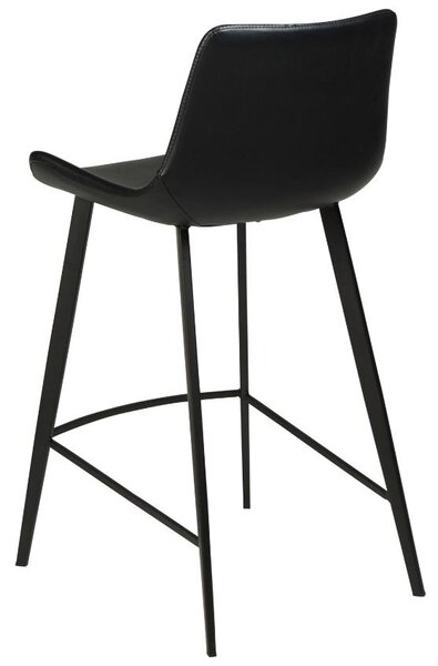​​​​​Dan-Form Černá koženková barová židle DAN-FORM Hype 65 cm