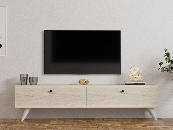 TV stolek/skříňka Parid (travertin). Akce -26%