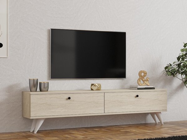 TV stolek/skříňka Parid (travertin). Akce -26%