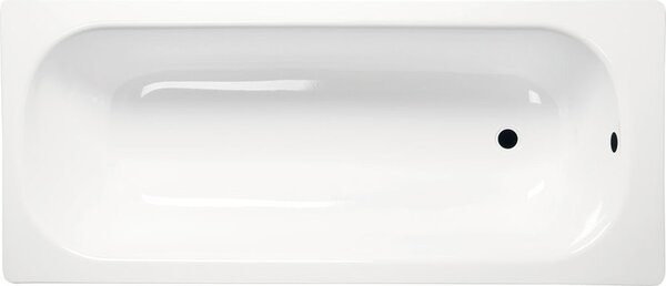 Aqualine Obdélníková smaltovaná vana 160x70x38cm, bílá, V160x70