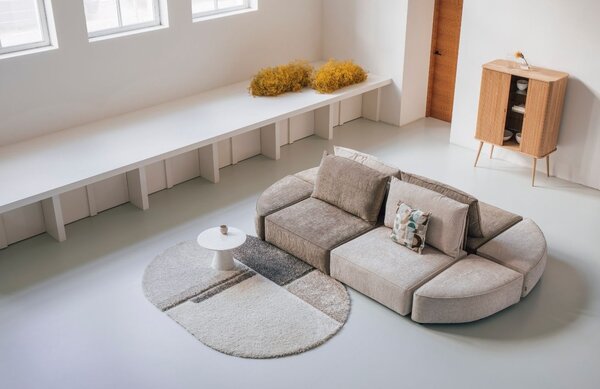 Šedo bílý koberec ZUIVER ZEST 160 x 230 cm