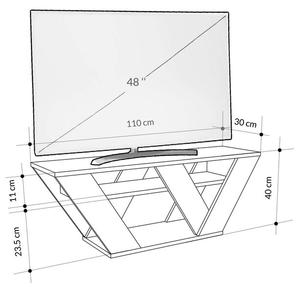 TV stolek Parvati (mramor carrara). Akce -27%