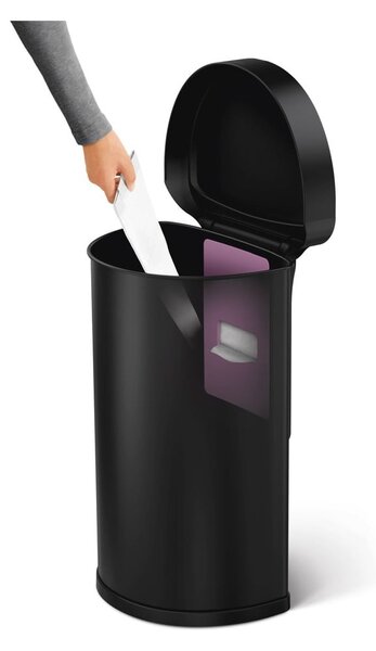 Bezdotykový odpadkový koš z nerezové oceli 45 l – simplehuman