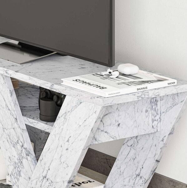 TV stolek Parvati (mramor carrara). Akce -27%